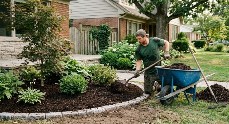 Brown Mulch Installation in Honolulu, HI